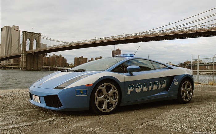 Lamborghini Gallardo Policía - 2005 fondos de escritorio de alta definición #2
