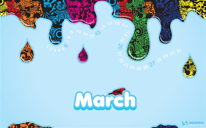 Март 2011 Календарь стола #7