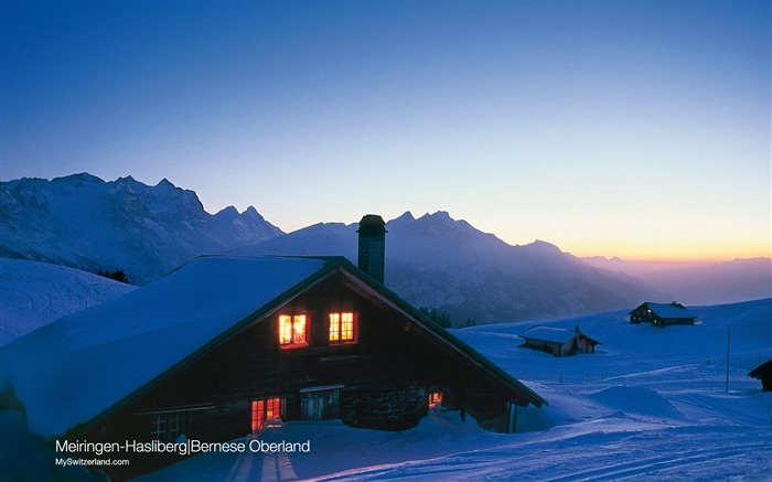 Švýcarský zimě sníh tapety #16