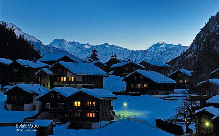 Swiss fond d'écran de neige en hiver #22