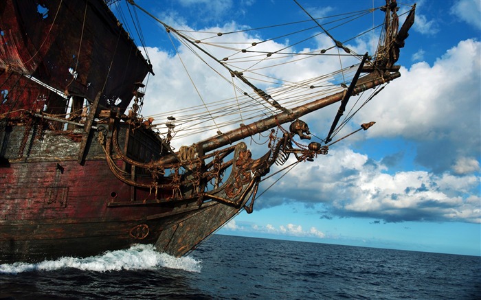 캐리비안의 해적 : 이상한 파도의 배경 화면에 #16