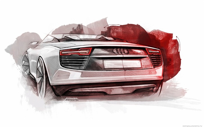 Concept Car Audi e-tron Spyder - 2010 HD tapetu #30