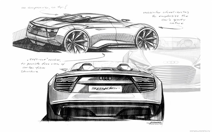 Concept Car de Audi e-tron Spyder - 2010 fondos de escritorio de alta definición #34