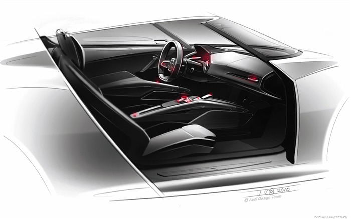 Concept Car Audi e-tron Spyder - 2010 HD tapetu #35
