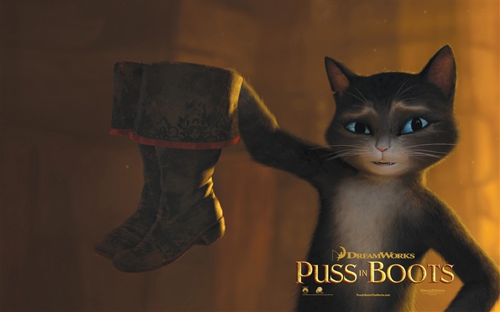 Puss in wallpapers HD Bottes #7