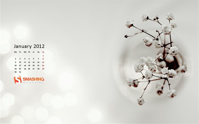 Январь 2012 Календарь Обои #16
