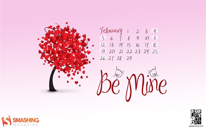 Calendario febrero 2012 fondos de pantalla (1) #8