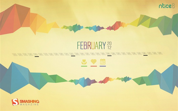 Февраль 2012 Календарь обои (1) #11