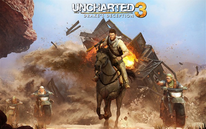 Uncharted 3: Drake je podvod HD tapety na plochu #1