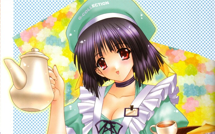 Aoi Kimizuka anime dívky ilustrační HD tapety na plochu #8