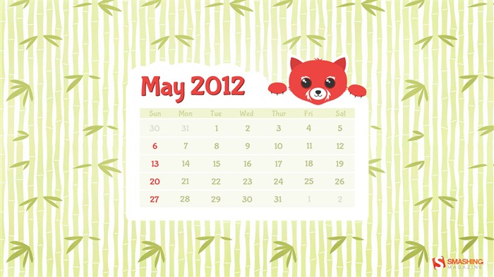 2012年5月カレンダー壁紙（2） #6