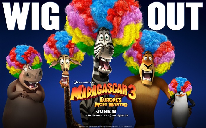 Мадагаскар 3: в Европе Most Wanted HD обои #1