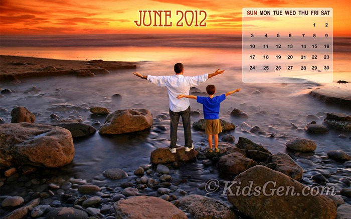 Июнь 2012 Календарь обои (2) #17