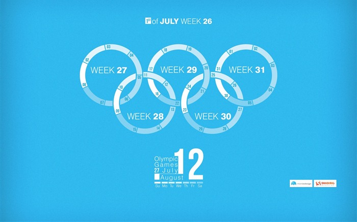 Července 2012 Kalendář Tapety na plochu (1) #19