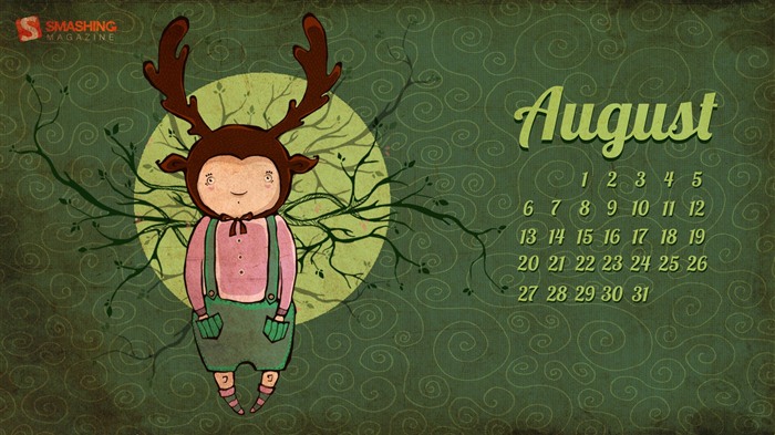 Август 2012 Календарь обои (1) #15