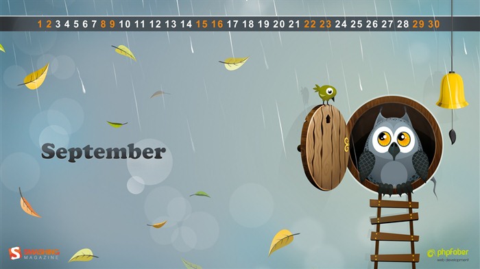 Septembre 2012 Calendrier fond d'écran (1) #17