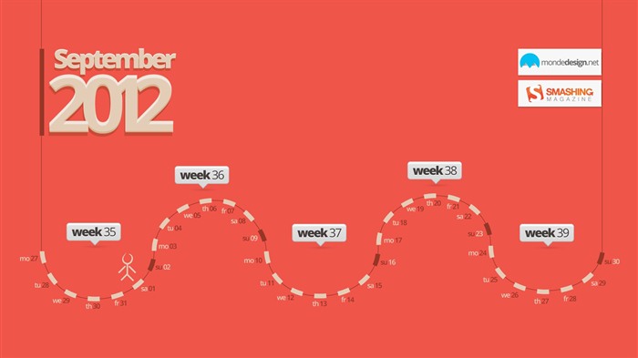 09 2012 Calendar fondo de pantalla (2) #12