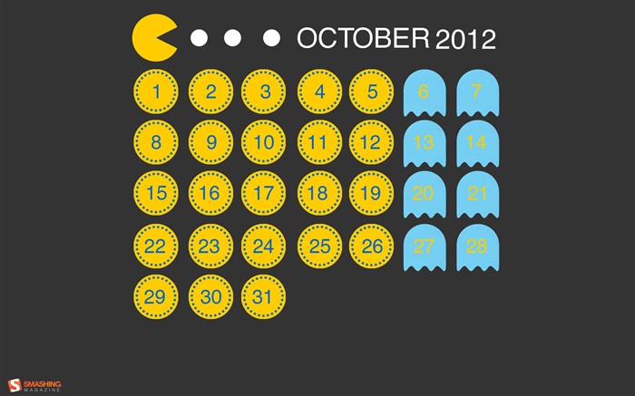 Октябрь 2012 Календарь обои (2) #2