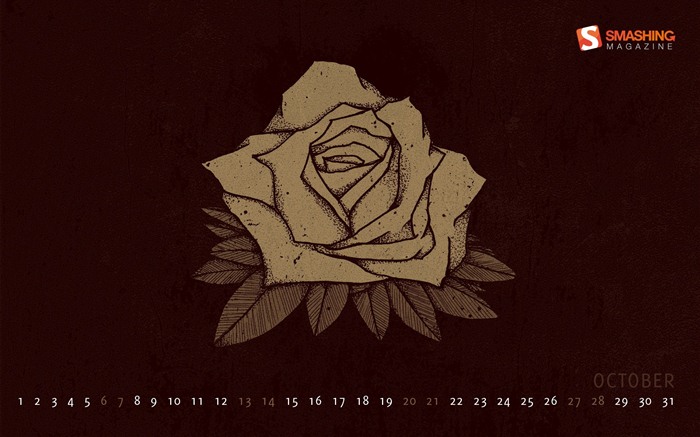Октябрь 2012 Календарь обои (2) #5