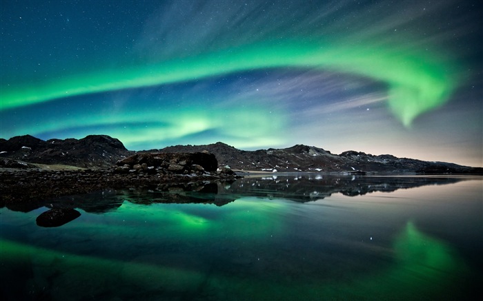 Природные чудеса Northern Lights HD обои (1) #1
