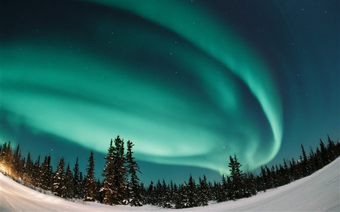 Природные чудеса Northern Lights HD обои (1) #12