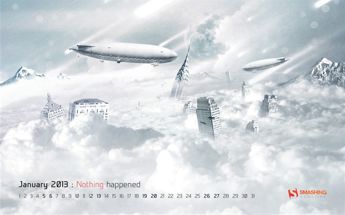 01 2013 Calendar fondo de pantalla (2) #3