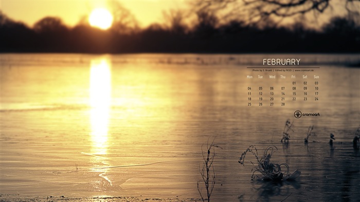 Февраль 2013 Календарь обои (2) #20