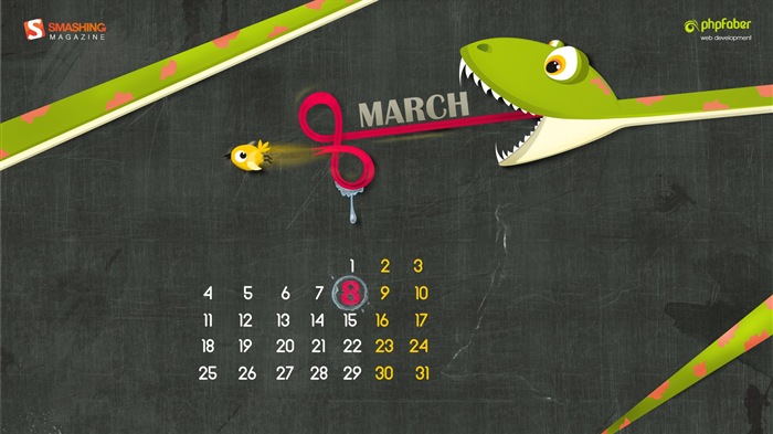 Март 2013 календарь обои (1) #11
