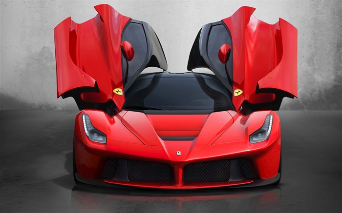 2013 Ferrari rouge LaFerrari supercar HD fonds d'écran #1