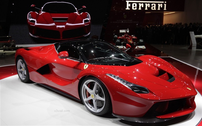 2013 Ferrari LaFerrari красного суперкара HD обои #2