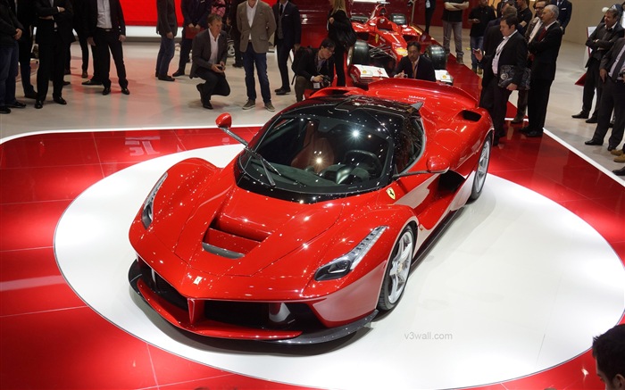 2013 Ferrari rouge LaFerrari supercar HD fonds d'écran #12