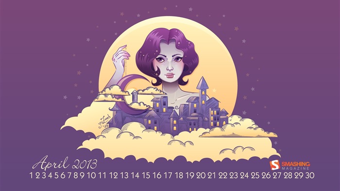 04 2013 Calendar fondo de pantalla (2) #2