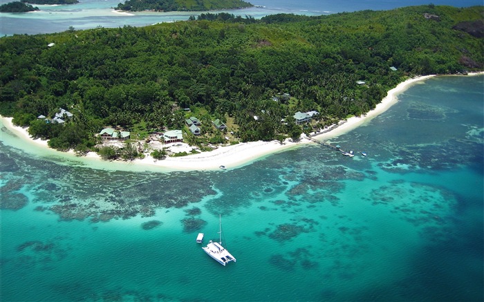 Сейшельские острова природа пейзаж HD обои #16