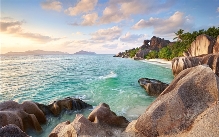 Сейшельские острова природа пейзаж HD обои #17