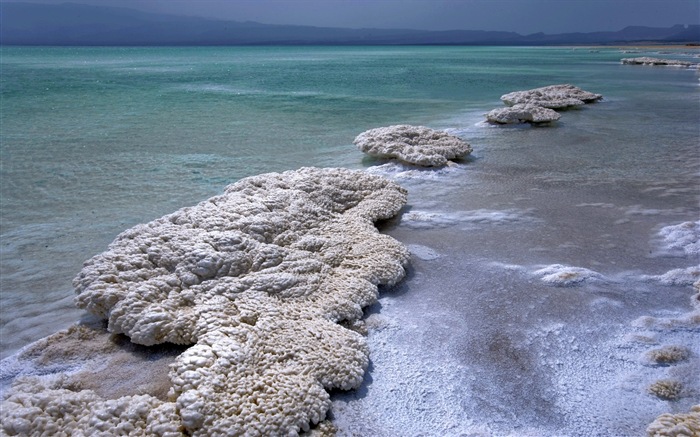 Мертвое море красивых пейзажей HD обои #16