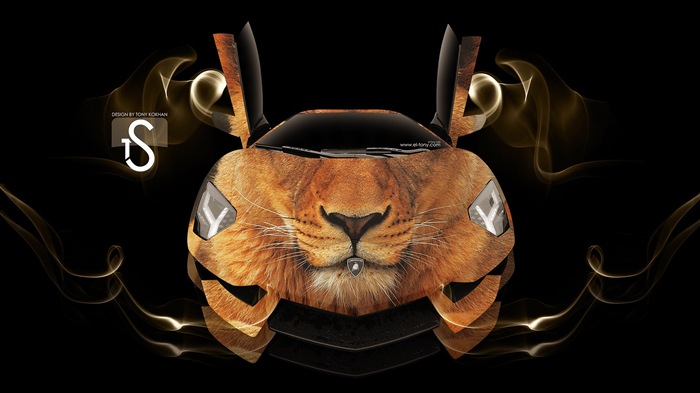 Creative dream car design wallpaper, Animal automotive #3