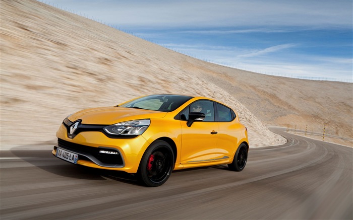 2013 Renault Clio RS 200 yellow color car HD wallpapers #7