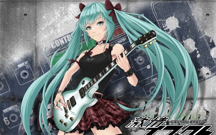 Musik Gitarre anime girl HD Wallpaper #14
