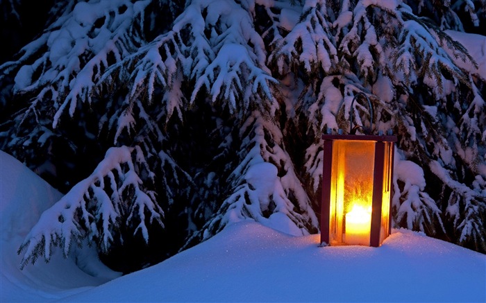 윈도우 8 테마 배경 화면의 HD : 겨울 눈 밤 #2