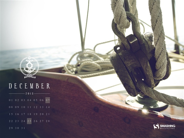 Декабрь 2013 Календарь обои (2) #10