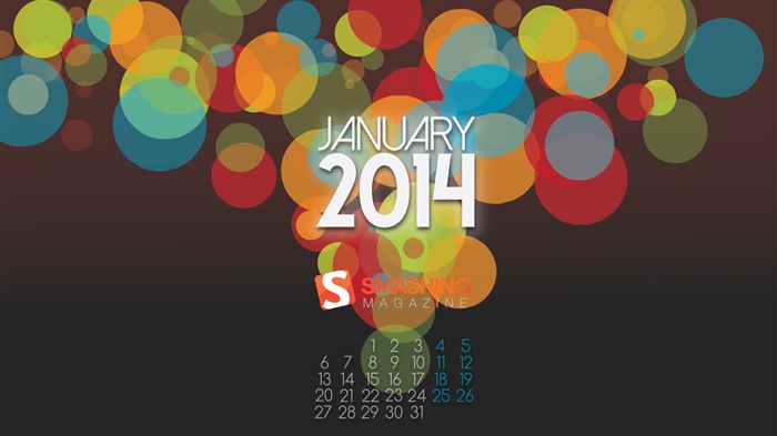 Январь 2014 Календарь обои (1) #18