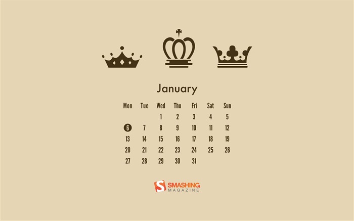 Январь 2014 Календарь обои (2) #14