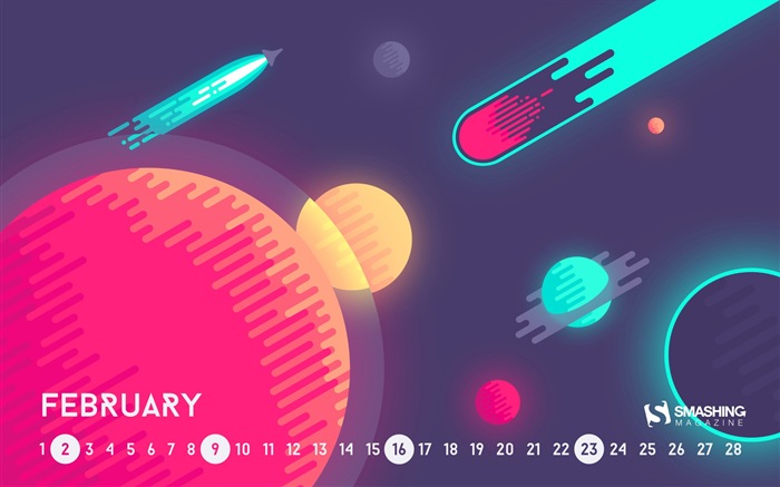 02 2014 Calendar fondo de pantalla (1) #1