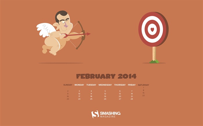 February 2014 Calendar wallpaper (2) #17