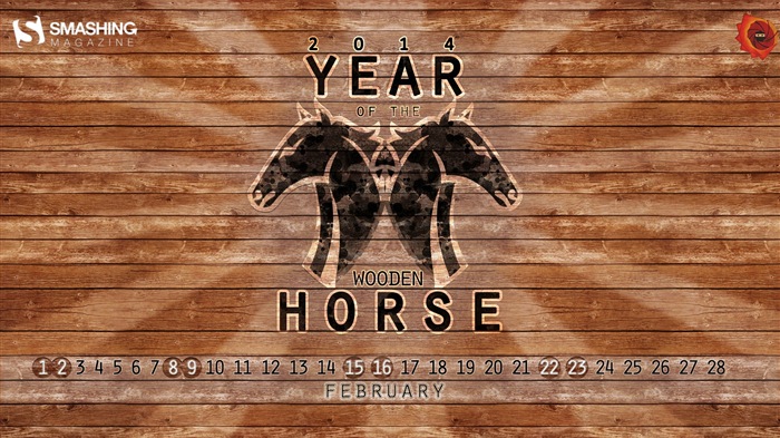 February 2014 Calendar wallpaper (2) #19