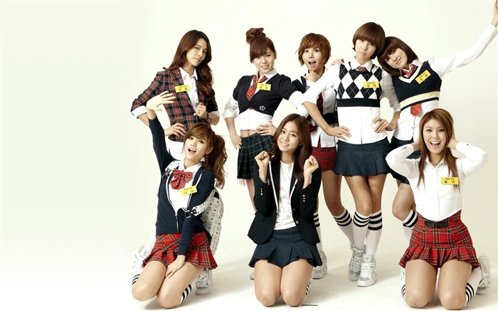 После музыкальные девушки HD обои Школа корейских #19