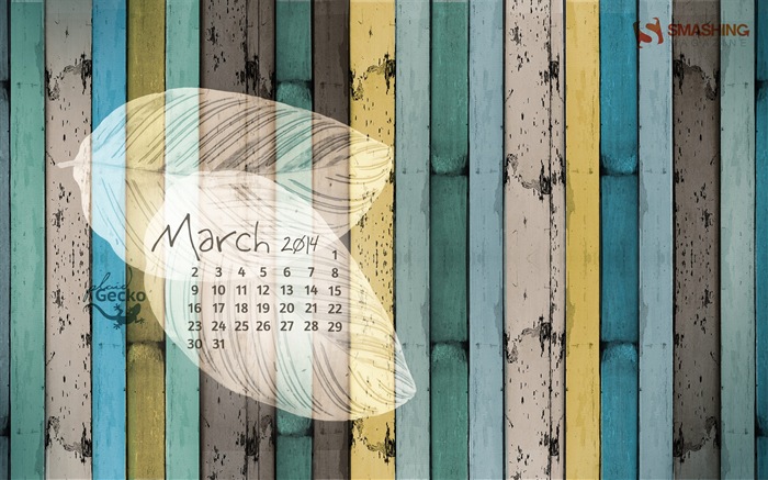 Mars 2014 calendriers fond d'écran (2) #19