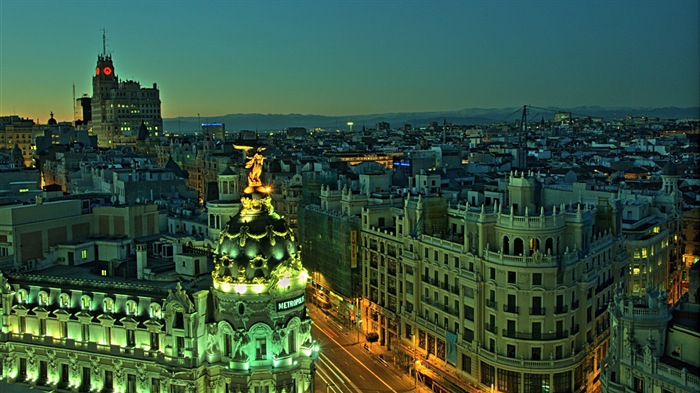 Hlavní město Španělska Madrid, městské scenérie HD Tapety na plochu #13