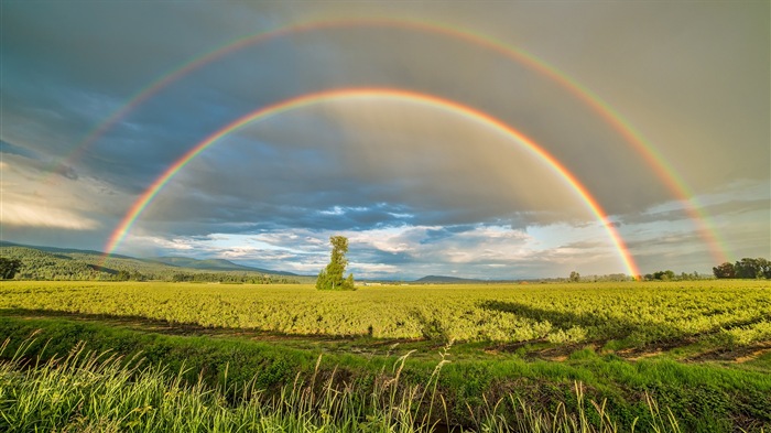 Fondos de pantalla HD paisaje rainbow Hermosas #1