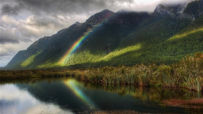 Fondos de pantalla HD paisaje rainbow Hermosas #8